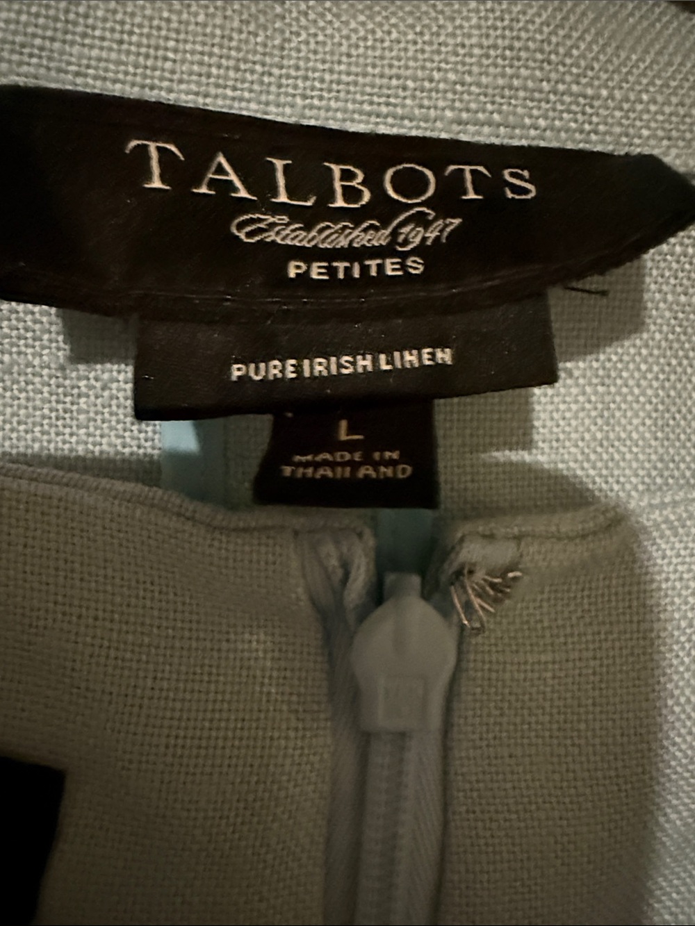Talbots Pale Blue Two-Piece Skirt Suit - Picture 2 of 12
